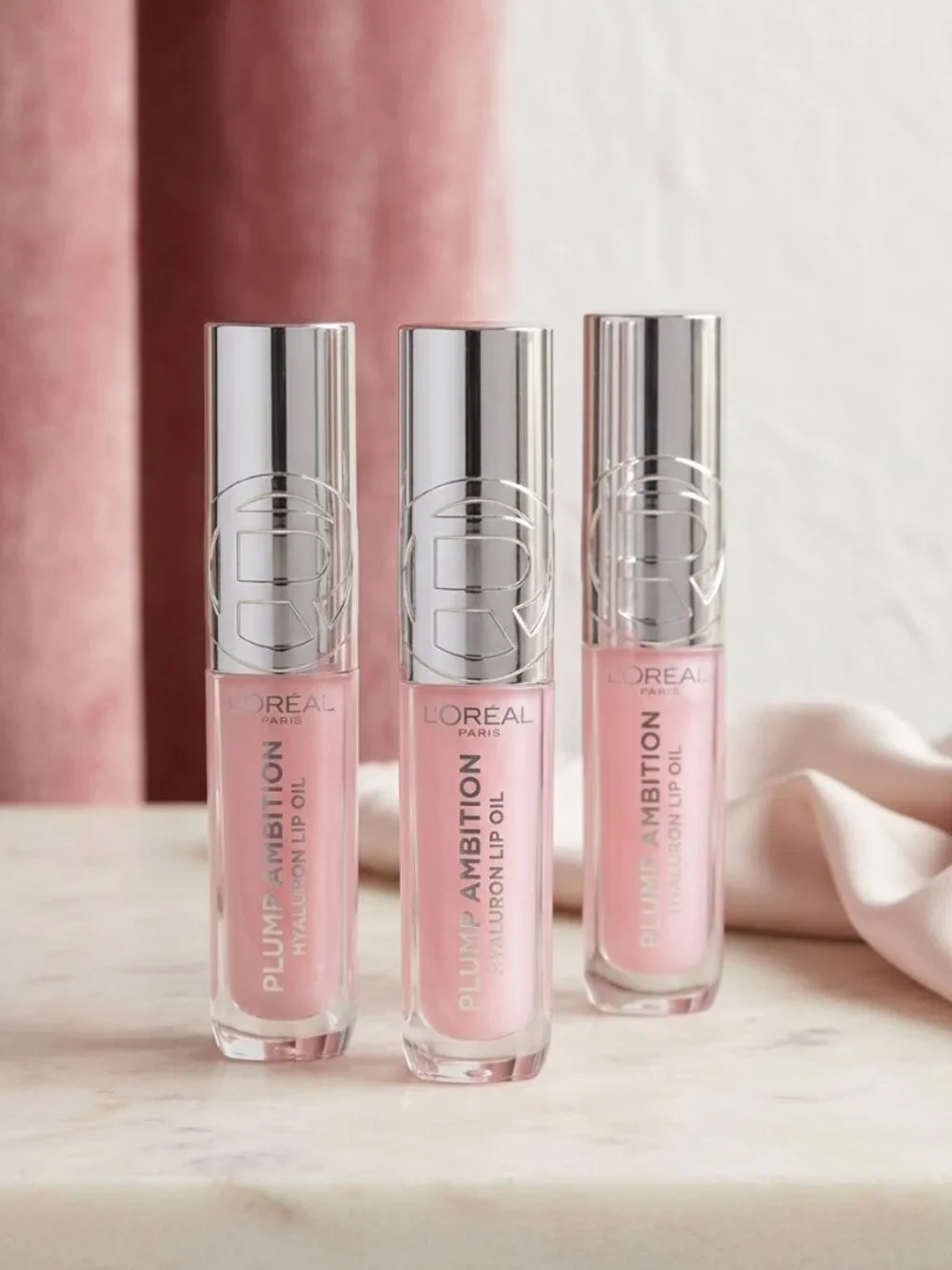 L'Oréal Paris Hyaluron Lip Oil, Crystal Clear, 0.16 fl oz Pack of 3
